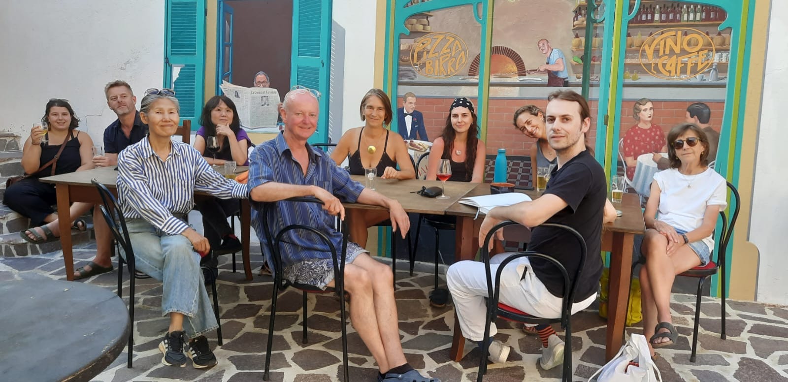 Artists : Micol Cornali, Vic Lee, Mari Terauchi, Birgitta Volz, Mako Lomadze, Emily Victoria, Adrienne Gerrard and Leon Friederichs with Paul Critchley and Ok Jeong Lee. Missing from the photo is Calo Carratalá